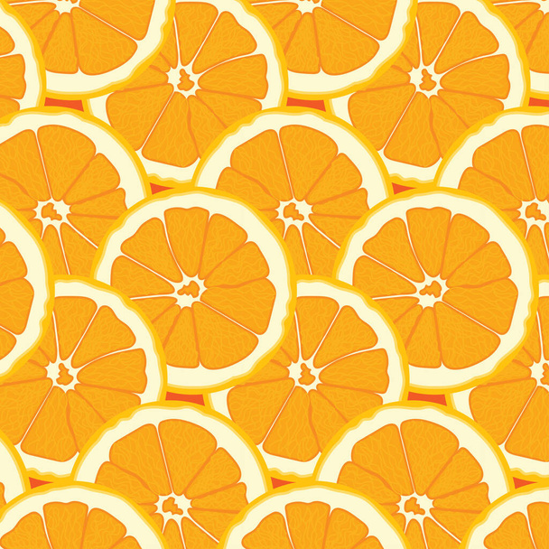Patrón de vitamina C naranja jugosa - Vector, imagen