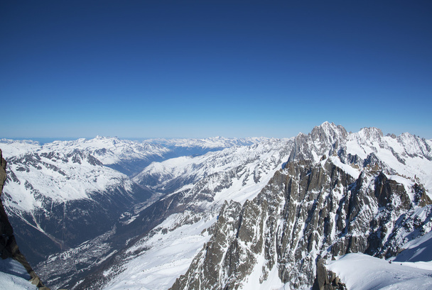 Blick auf die französischen Alpen - Foto, Bild