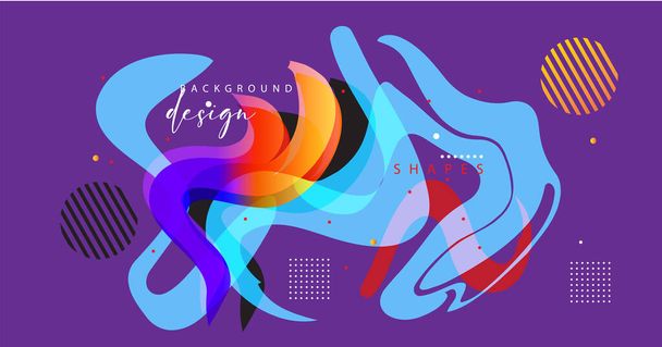 Abstract graphic geometric elements. Modern abstract shapes design. Vector illustration - Vector, Image