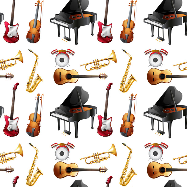 Seamless instrument - Vector, Image