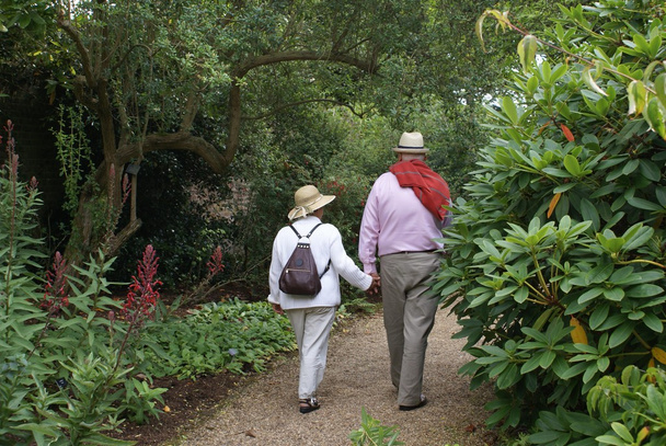Couple walking on a path - Foto, Imagen