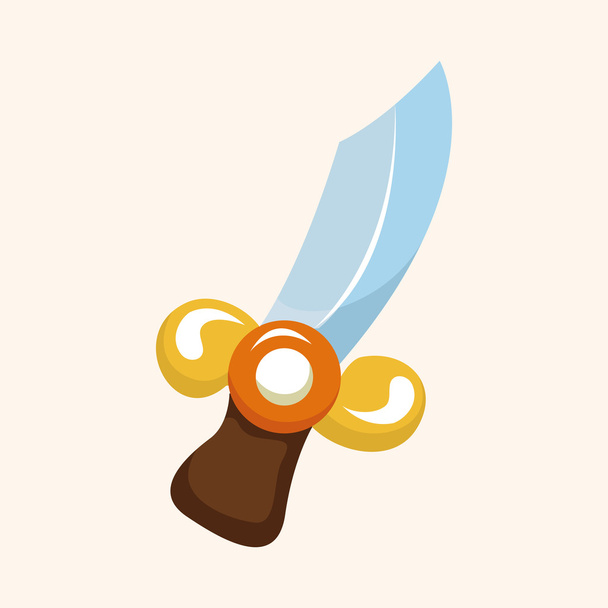 weapon knife theme elements - Вектор,изображение