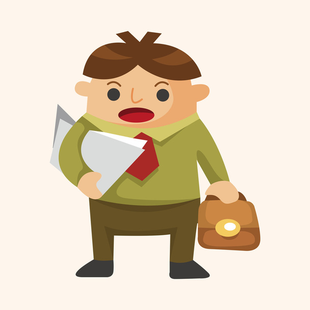 Office workers theme elements  - Vector, afbeelding