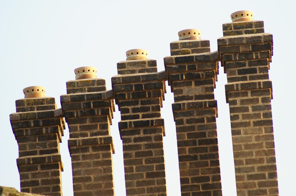 old chimneys. chimney stacks and chimney pots - Photo, Image