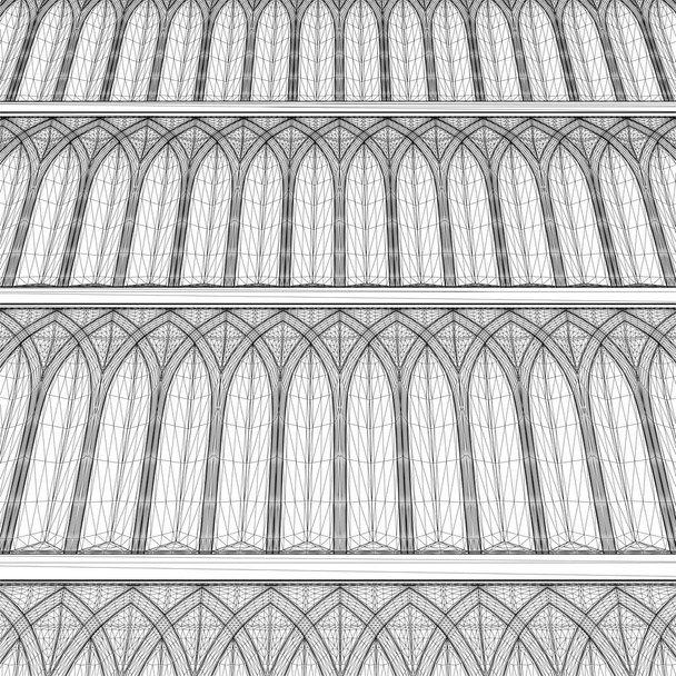 Антична панель стіни Вектор. Ілюстрація ізольована на білому тлі. Класична настінна панель Текстура фону
. - Вектор, зображення