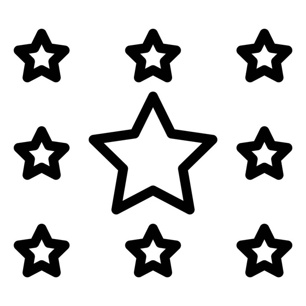 Estrella Vector Icono Diseño Ilustración - Vector, imagen