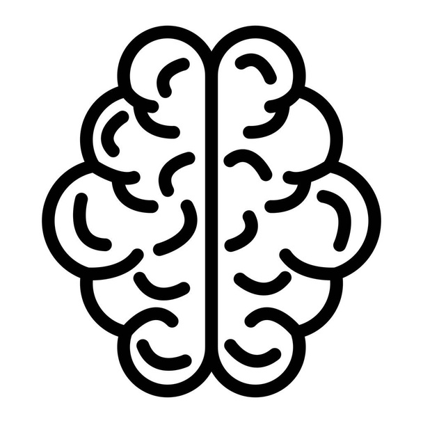 Menselijke hersenen vectoricoon Ontwerp Illustratie - Vector, afbeelding