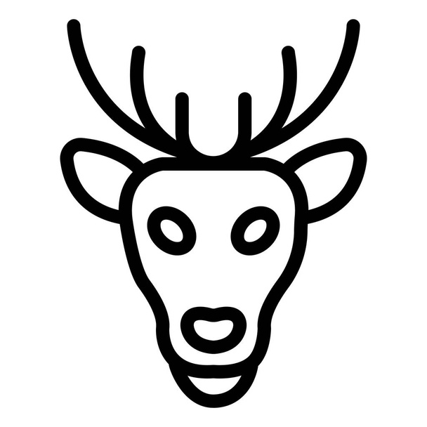 Illustrazione del disegno dell'icona vettoriale del cervo - Vettoriali, immagini