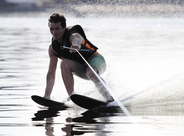 Athlete waterskiing - Photo, Image