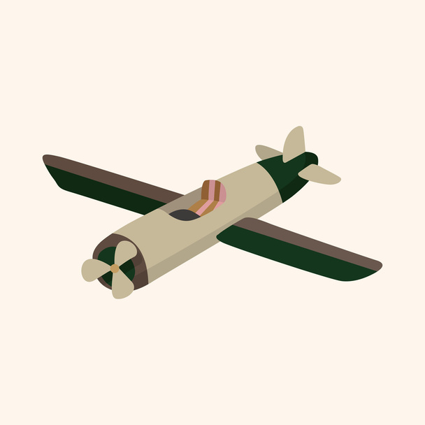 transportation airplane theme elements - Vector, Imagen