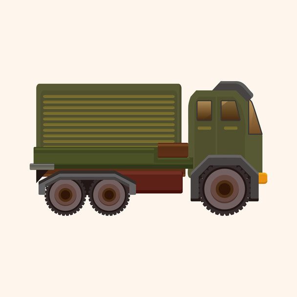 transportation truck theme elements - Διάνυσμα, εικόνα