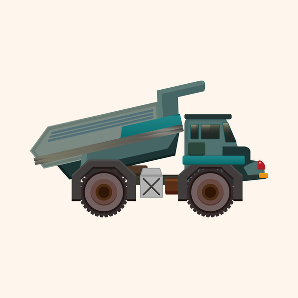 transportation truck theme elements - Vettoriali, immagini