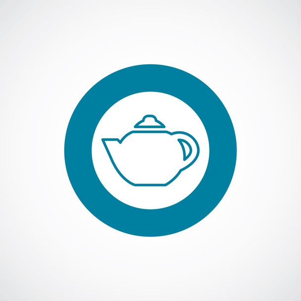 иконка чайник жирный синий круг границы
 - Вектор,изображение