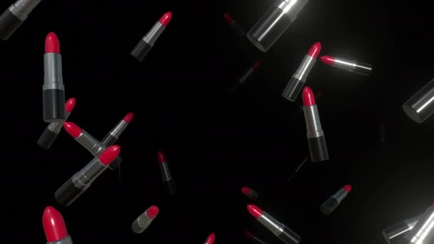 Rode lippenstift Tunnel achtergrond lus - Video