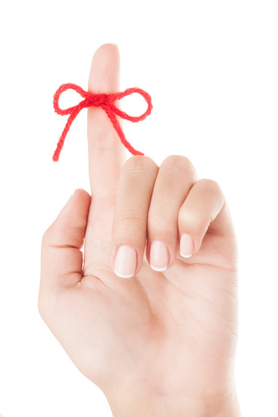 Bow on finger - Foto, afbeelding