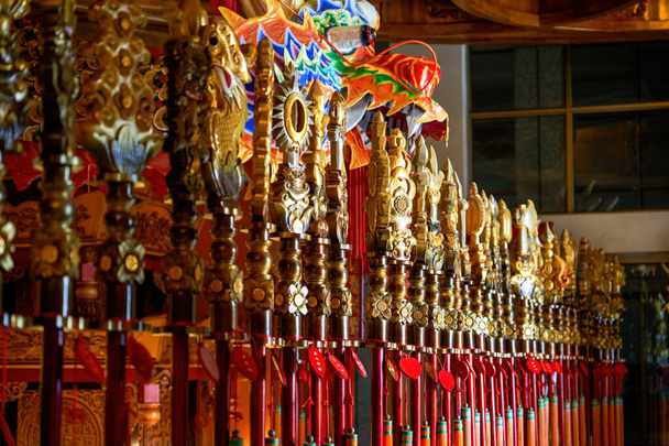 Gros plan sur les anciennes armes traditionnelles chinoises - Photo, image