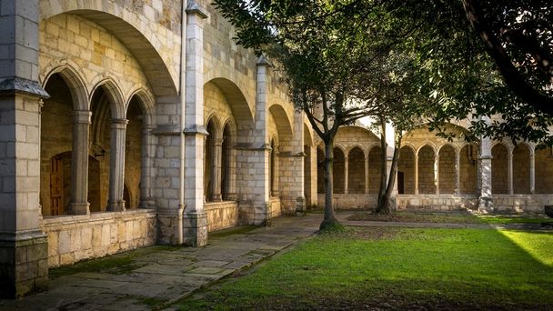 Santander Cathedral, a corner of the cloister - Photo, Image