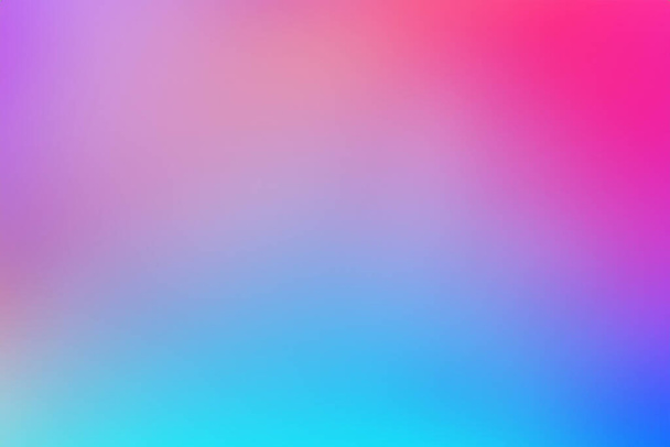 Gradient coloré licorne holographique. Tendance coloré néon rose violet très péri bleu sarcelle couleurs fond flou doux. Gradients lumineux lisses - Photo, image
