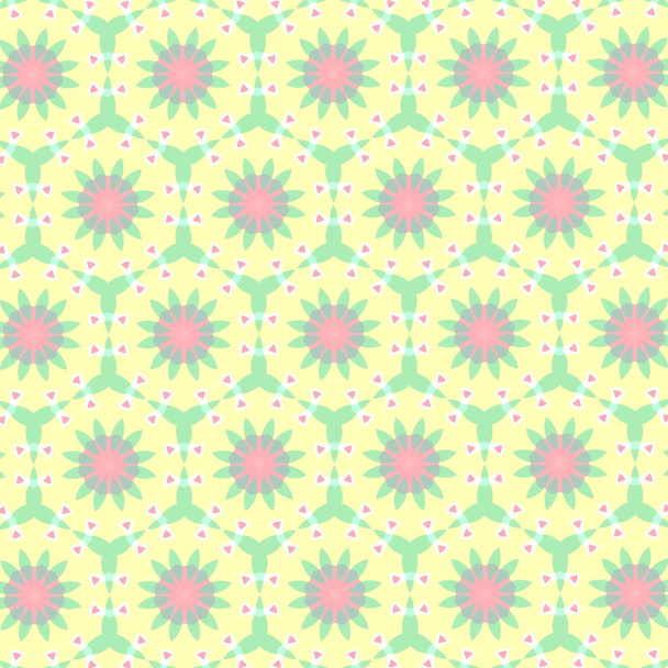 pattern illustration of abstract flowers - Foto, Imagem