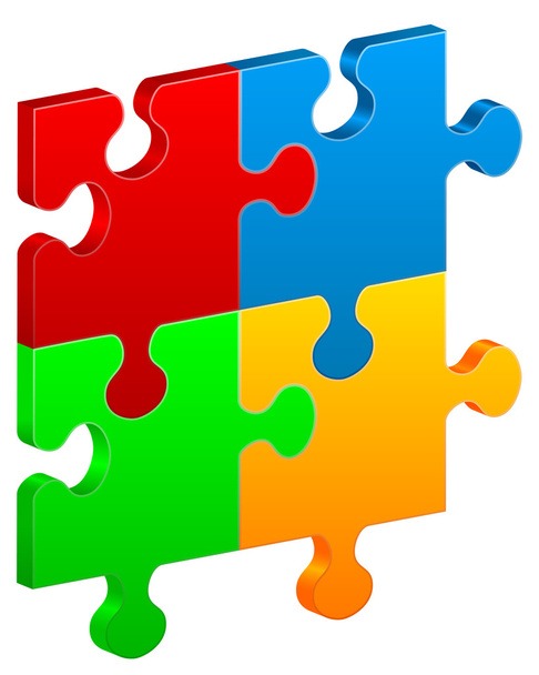 Pièces de puzzle
 - Vecteur, image