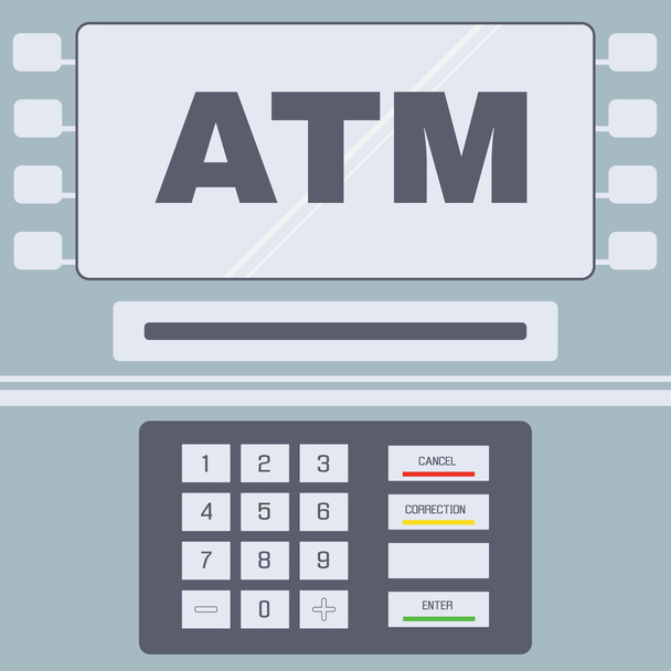ATM uživatelské rozhraní - Vektor, obrázek