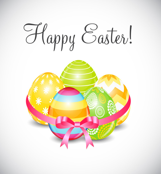 Mooie Easter Egg achtergrond vectorillustratie - Vector, afbeelding