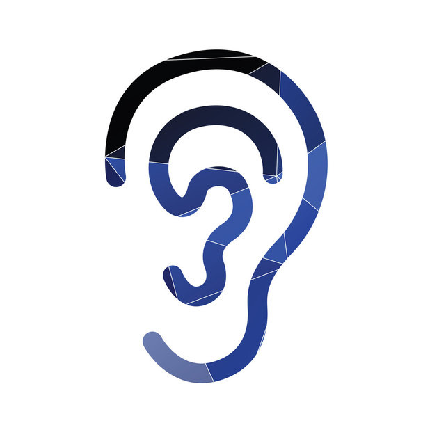 icône de l'oreille Résumé Triangle fond
 - Vecteur, image