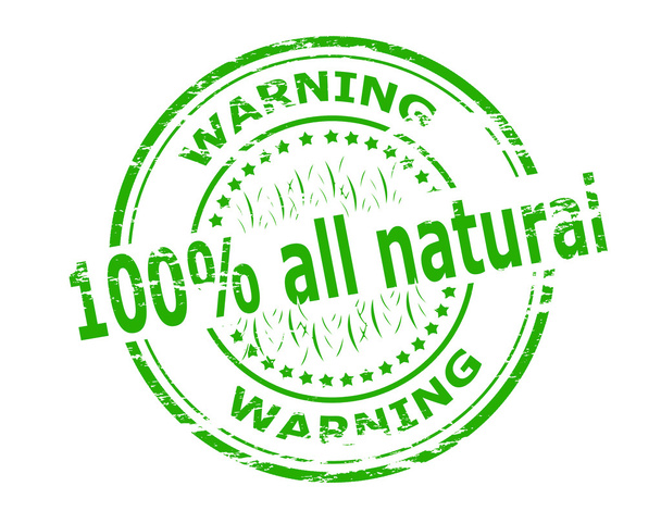 One hundred percent all natural - Vector, Image