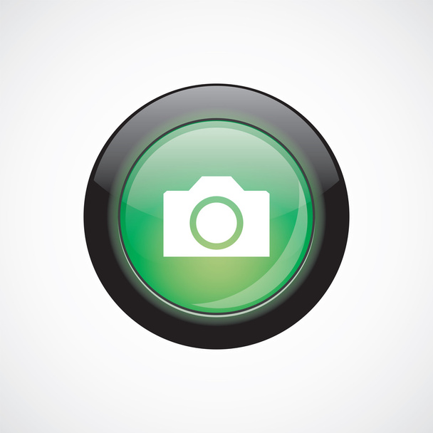 зеленая сияющая кнопка
 - Вектор,изображение