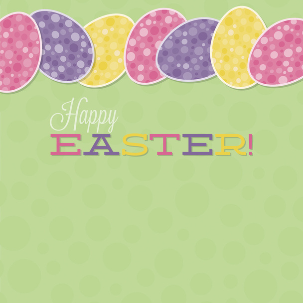 Retro Easter egg card in vector format. - Vector, Image