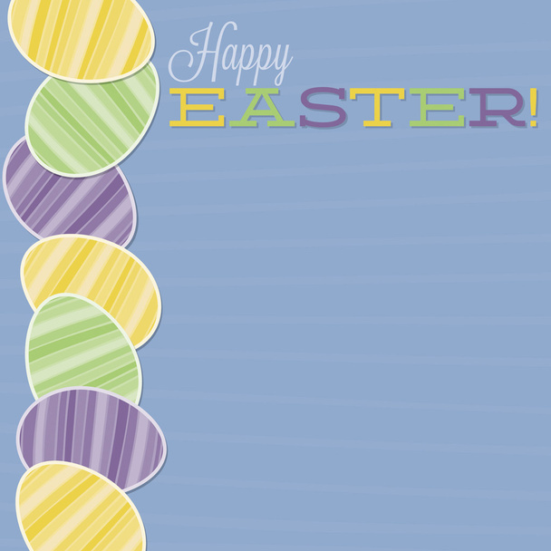 Retro Easter egg card in vector format. - Vector, Imagen