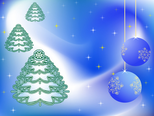 Christmas vector celebratory background - Vector, Image