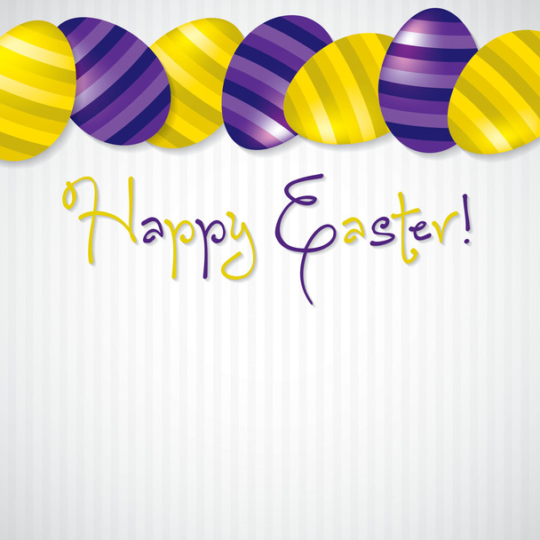 Bright Egg Happy Easter card in vector format. - Wektor, obraz