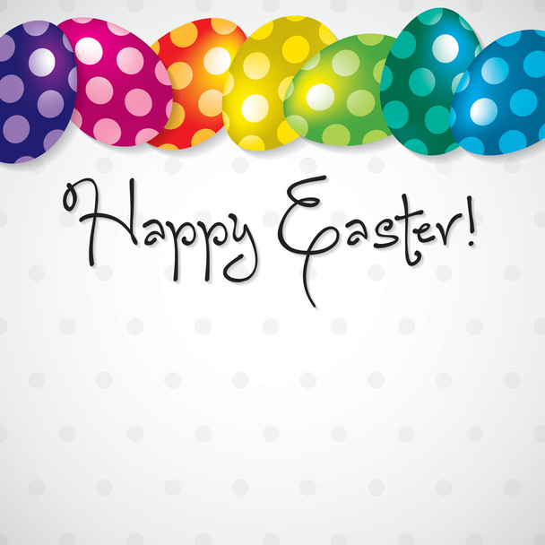 Bright Egg Happy Easter card in vector format. - Vektor, Bild
