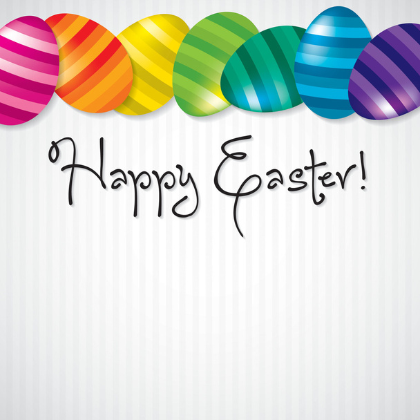 Bright Egg Happy Easter card in vector format. - Vector, imagen