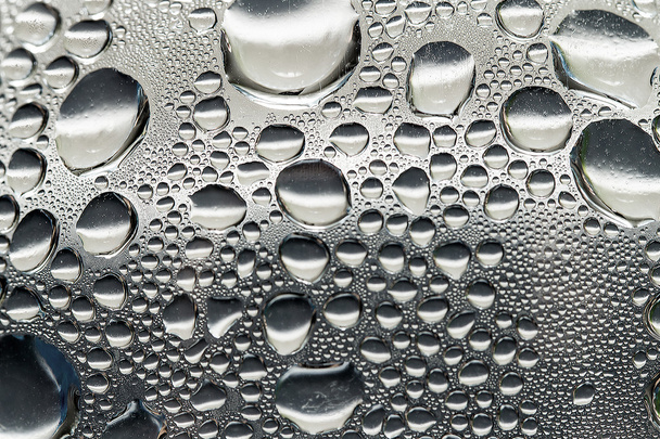 Raindrops on window glass - Photo, Image