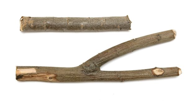 Дерев'яні палички на білому
 - Фото, зображення
