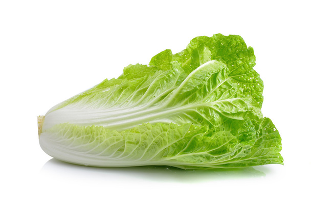 fresh chinese cabbage on a white background - Фото, изображение