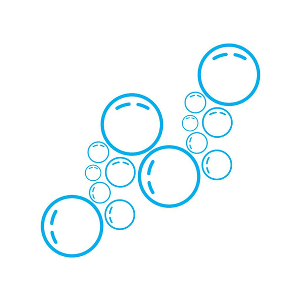 Vodní bublina ikona design šablona izolovaný vektor obraz - Vektor, obrázek