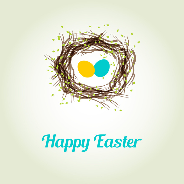 Happy Easter card - Vector, Imagen