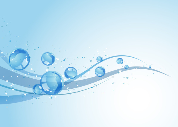 Water background, vector illustration - Vector, Image