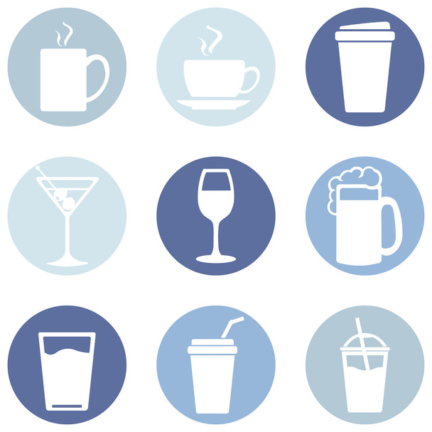 Conjunto de iconos de bebidas
 - Vector, imagen