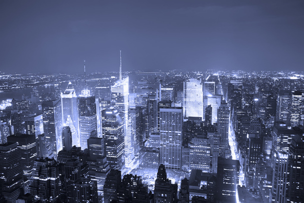 New york city manhattan keer plein skyline luchtfoto - Foto, afbeelding