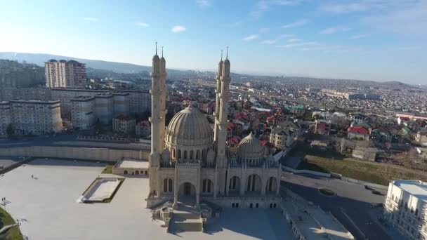 vista aerea della città di baku, Azerbaigian - Filmati, video