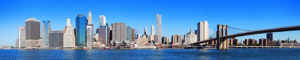 Nova Iorque Panorama do horizonte de Manhattan
 - Foto, Imagem