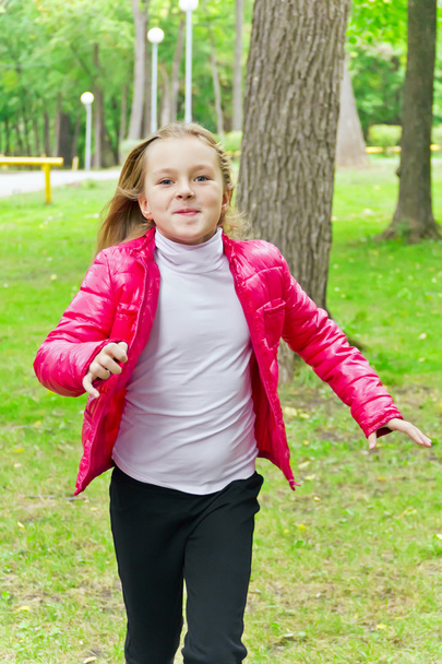Cute running girl - Photo, Image