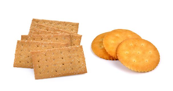 Cracker eristetty yli valkoinen tausta  - Valokuva, kuva
