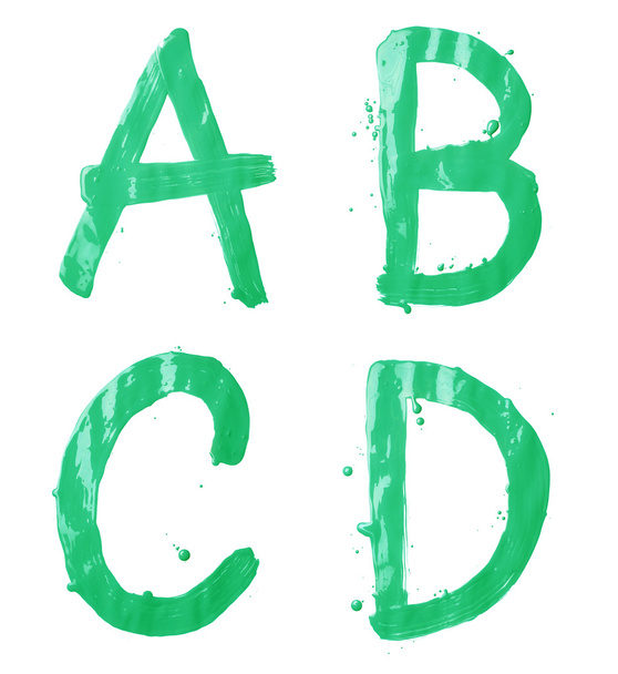 A, B, C, D letter character set - Фото, зображення