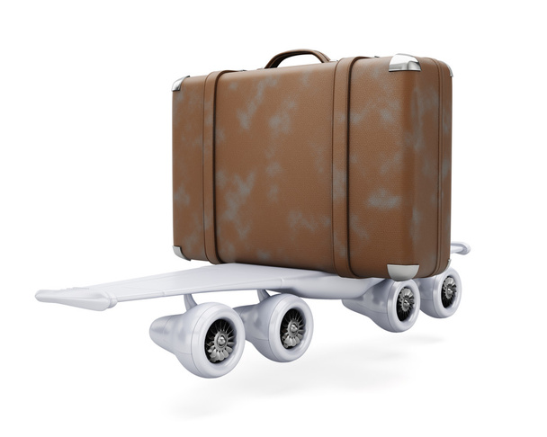 Koffer mit Flügeln - Foto, Bild