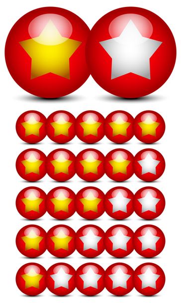 Stars rating graphics - Vector, afbeelding